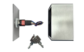 Avainkytkin AK36P, 3-asentoinen, pinta-asennukseen, ruostumaton teräs