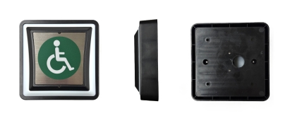 PP-870D Poistumispainike pinta-asennukseen, LED vihreä ja punainen