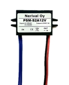 PSM-S2A12V Jännitemuuttaja stabiloitu ± 1%