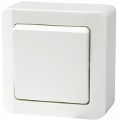 K-1N Kytkin 1/6 vaihto pinta-asennukseen, valkoinen