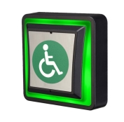 PP-870D Poistumispainike pinta-asennukseen, LED vihreä ja punainen