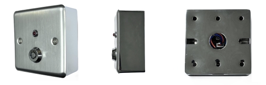  Avainkytkin AK1PM,12-24VDC/ 3A ledillä ja kansisuojalla pinta-asennukseen