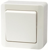 PP-1PK Poistumispainike pinta-asennukseen valkoinen